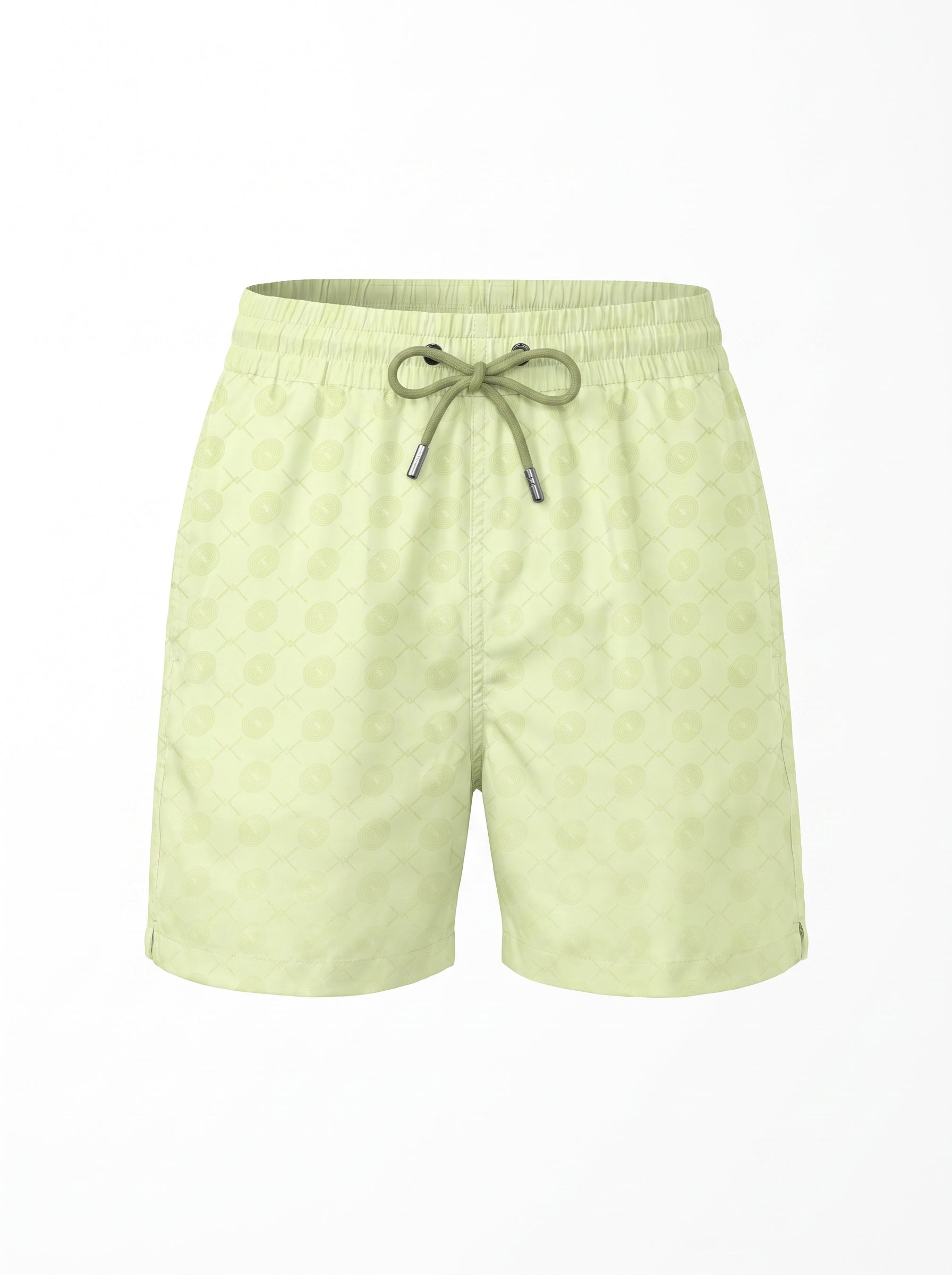Signature Swimming shorts-Lime × T-shirt-Desert Surfer T-Shirt — Combo Look