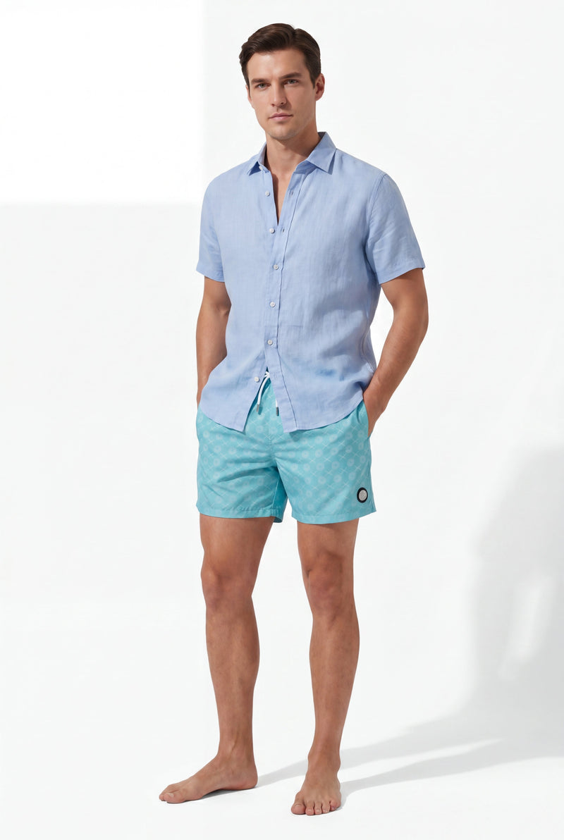 Signature Swim Shorts -Tiffany