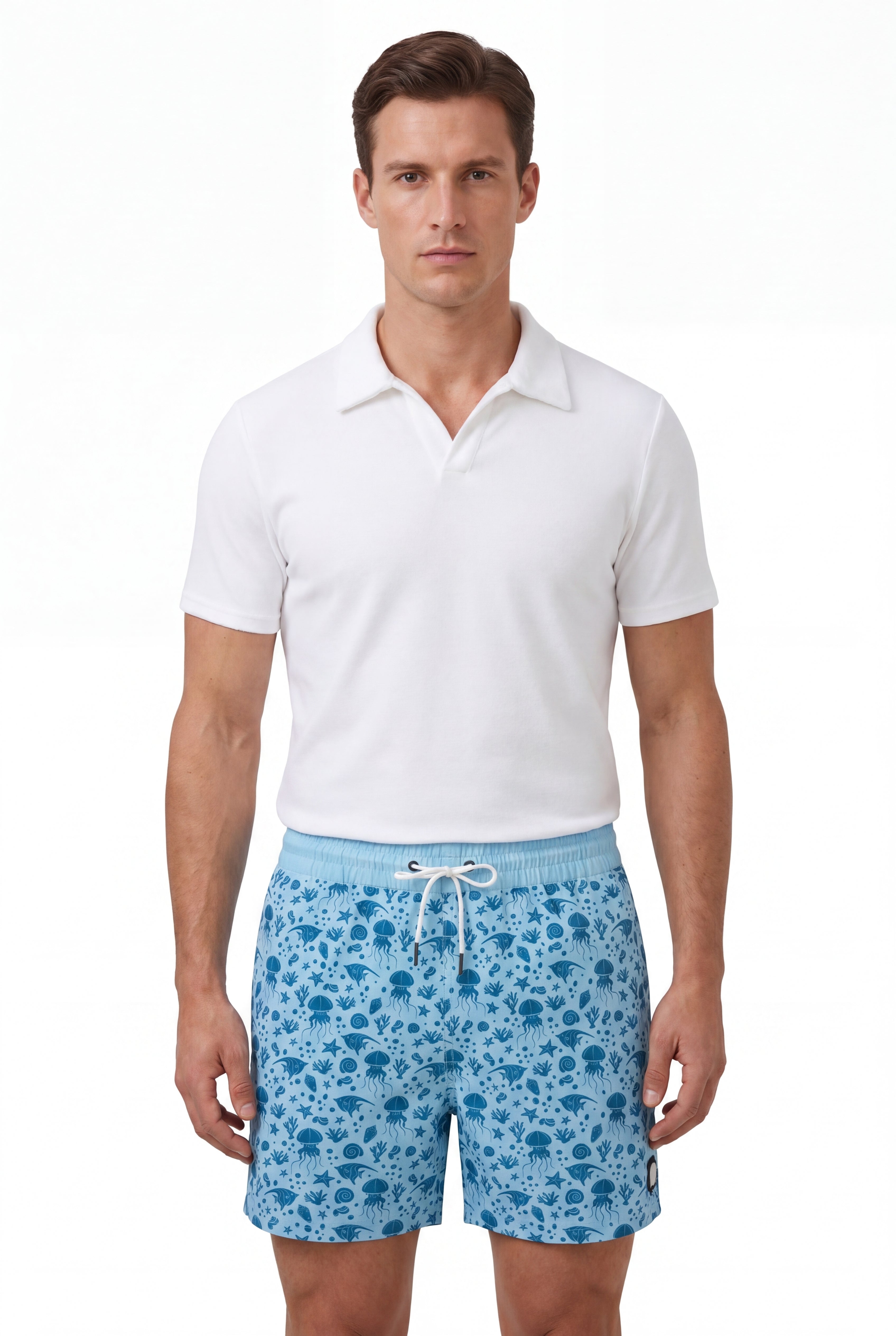 Creature Swim Shorts -Light-Blue