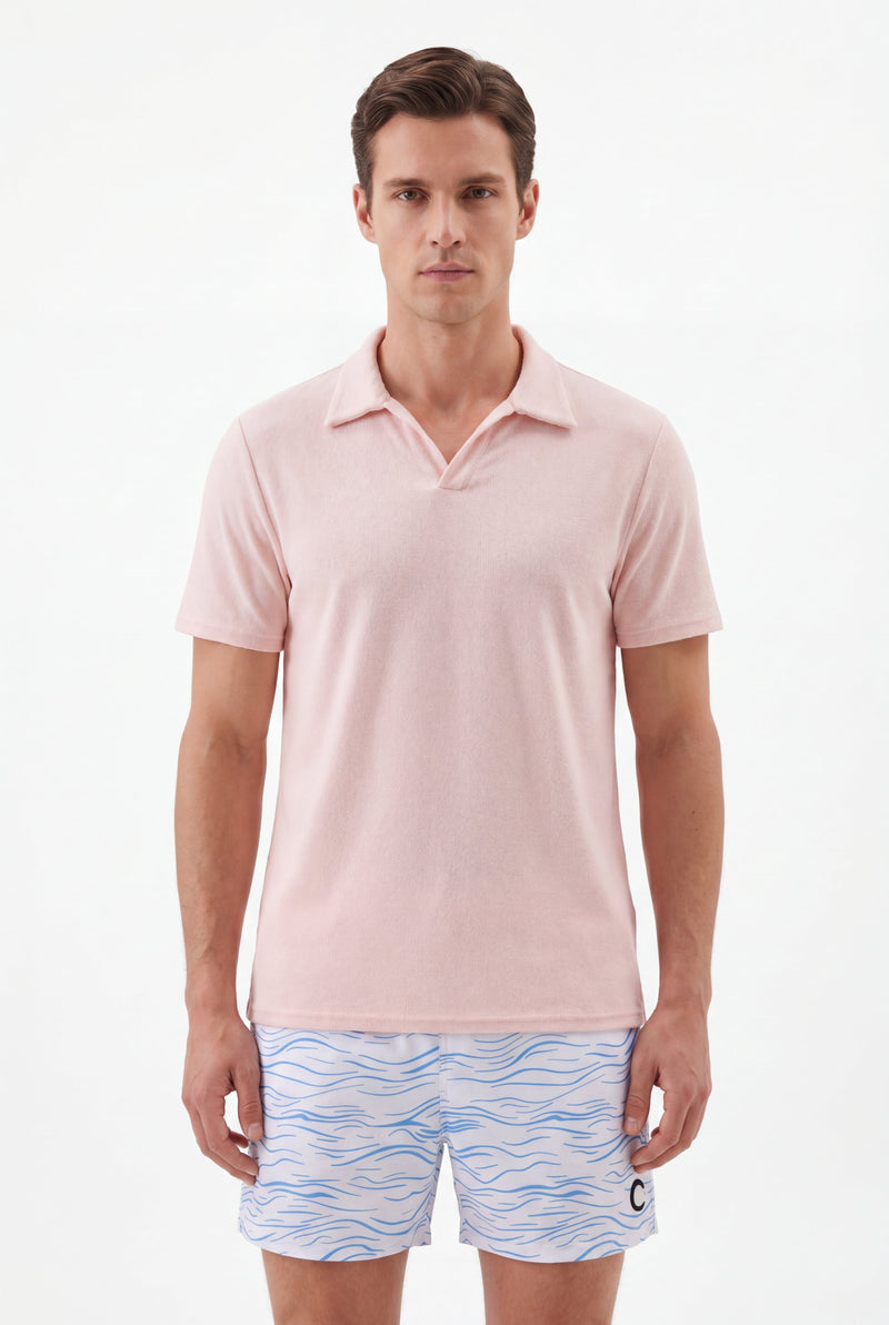 Swimming shorts-Waves-Babyblue