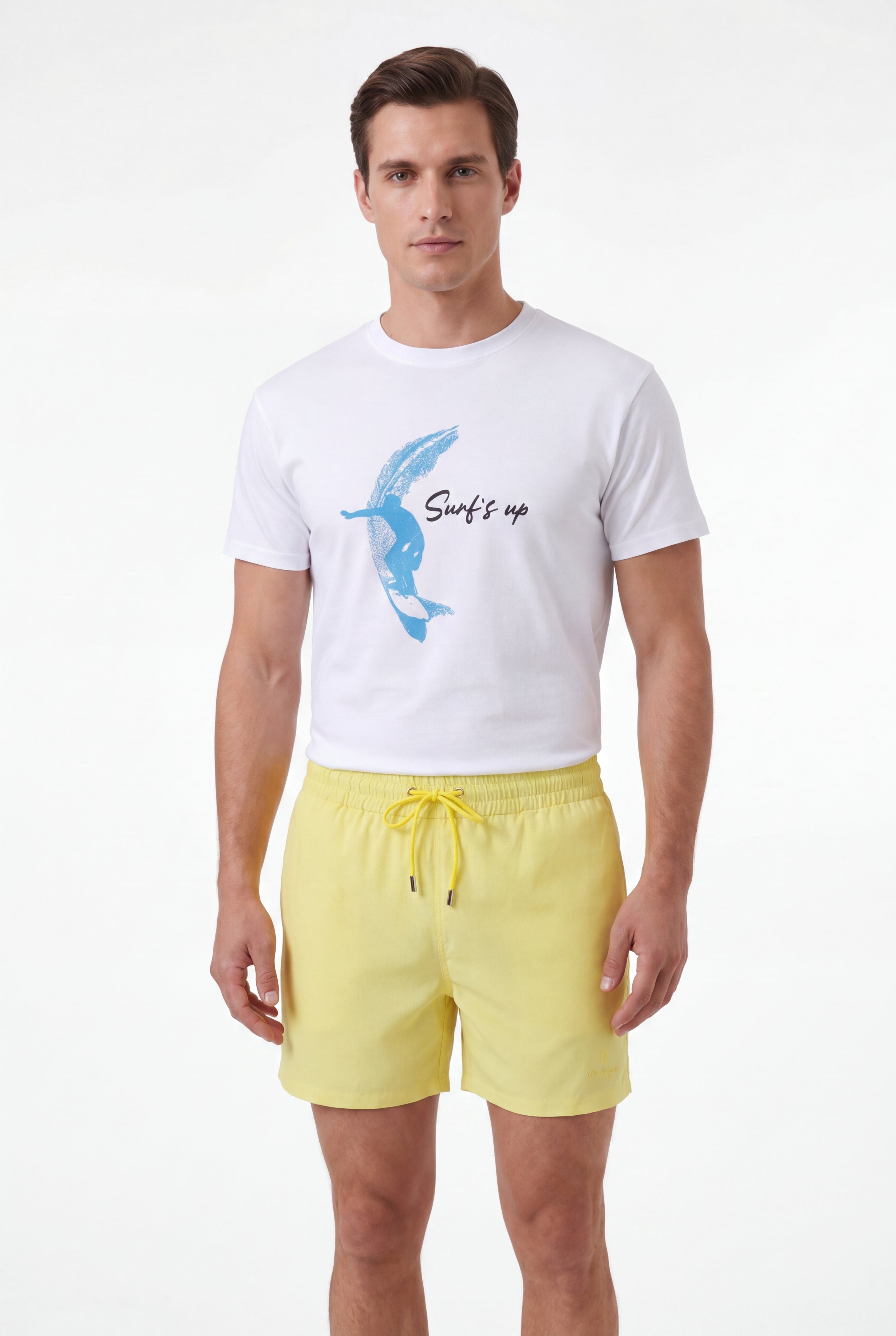 premium swimming shorts-Marigold