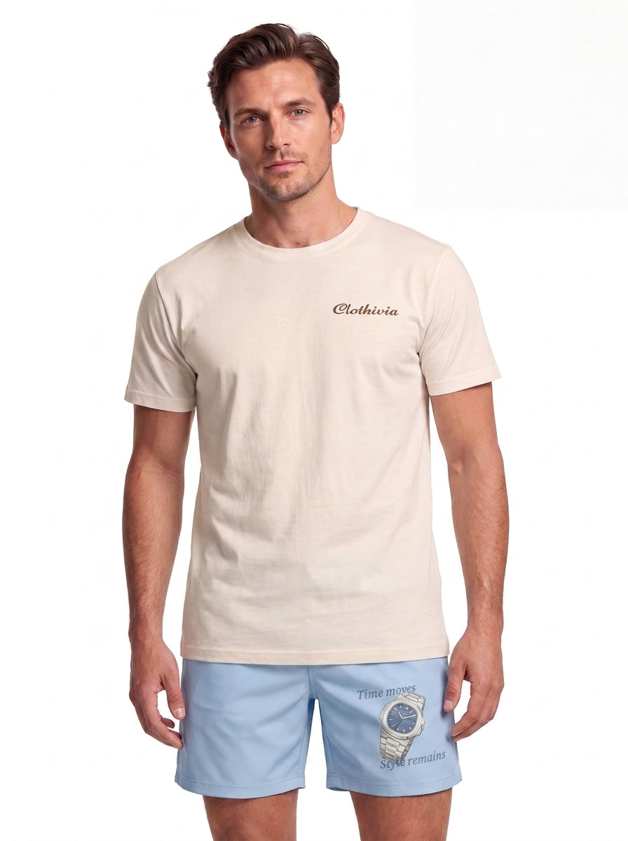 Swimming shorts-Timeless × T-shirt-Surf Society T-Shirt — Combo Look